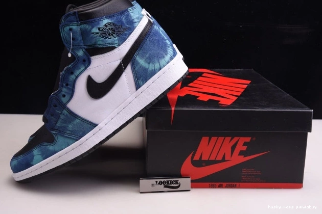 Cheap Husky Jordan Air OG Tie-Dye High 1 CD0461-100 0812